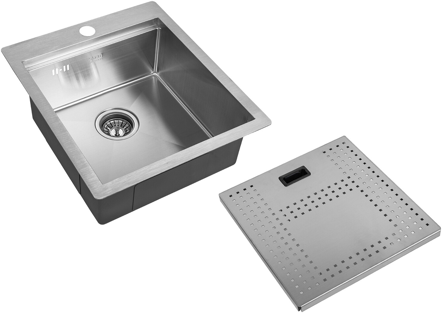Мойка кухонная ZorG Master N ZM N-4552 из нержавеющей стали с накладкой, сталь
