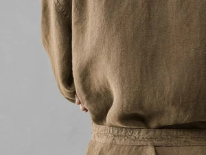 Society Limonta Халат с воротником-шалью из льна Drai