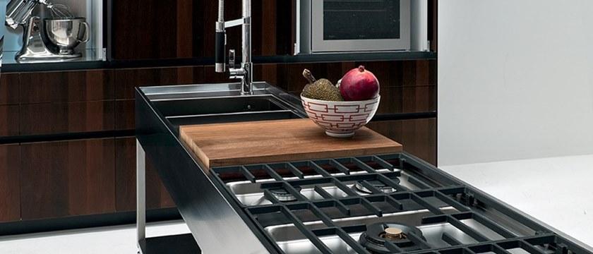 Elmar Отдельностоящий кухонный модуль из стали с полками Slim sun-id-1380430 - Вид №2