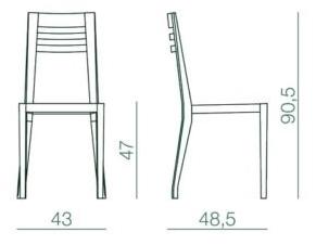 Bedont Деревянный стул  B77 801r / 801n  - Вид №1
