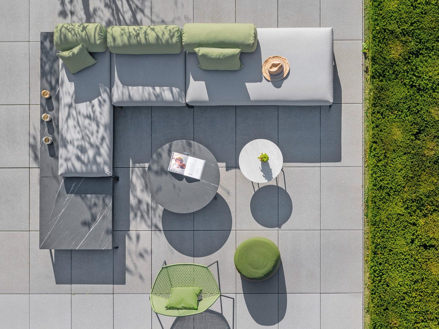 Напольная ткань цилиндрическая однотонная подушка FISCHER MÖBEL Kairos ARCH-00135555 - Вид №3