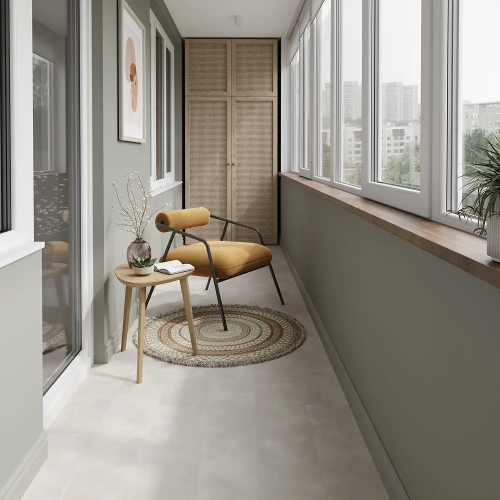 Глазурованный керамогранит LB Ceramics Холодное солнце 19.9x60.3 см 0.96 м² матовый цвет серо-бежевый STLM-2046226 - Вид №3