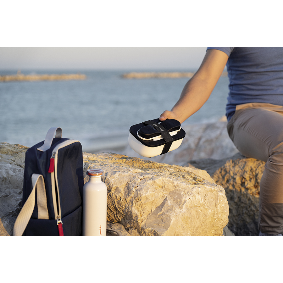 17110211 Набор из ланч-бокса и приборов store & go, белый Guzzini  - Вид №1