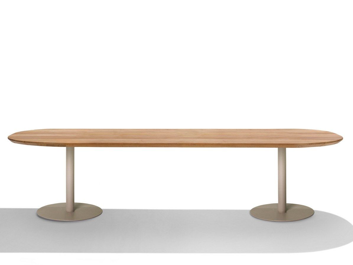 Садовый стол из тикового дерева TRIBÙ T-Table ARCH-00065281 - Вид №6