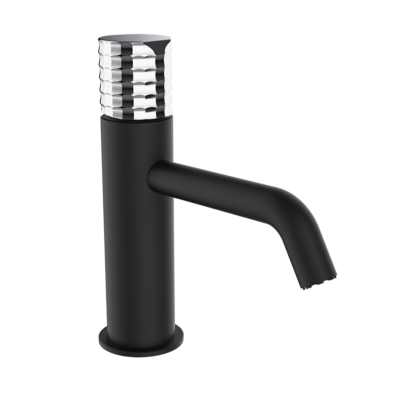 75510752 PREMIUM Черный Умывальник смеситель Черный-Хром GRB MIXERS Aura