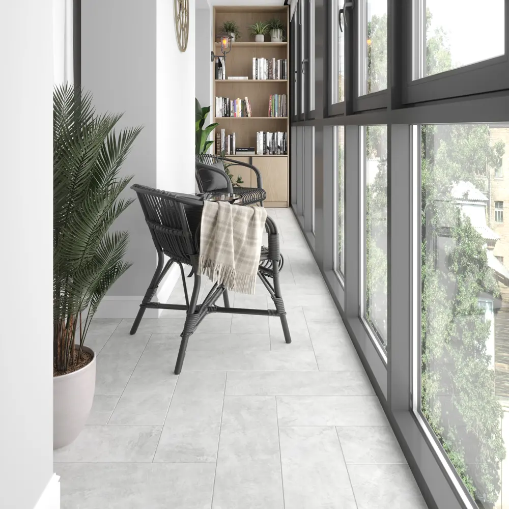 Глазурованный керамогранит LB Ceramics Дымка 19.9x60.3 см 0.96 м² матовый цвет серый STLM-2013937 - Вид №3