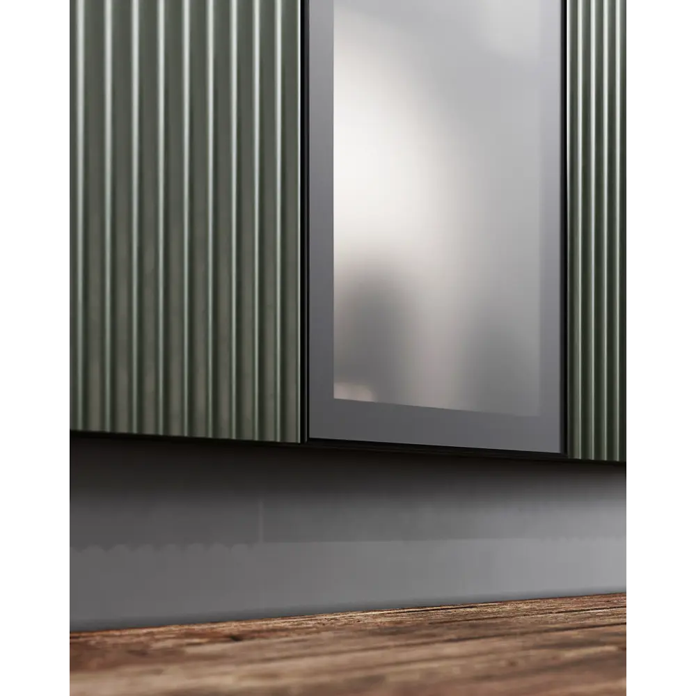 Фасад-витрина KONSENSA Вельск 60x137 см чёрный матовый для кухонного шкафа 89405454 STLM-1581810 - Вид №5