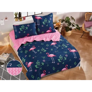 91299309 Комплект постельного белья с одеялом Tango De Verano Y100-44 код1176, полутораспальный, сатин, цвет синий STLM-1035219