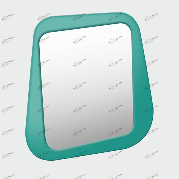 Зеркало настенное малое крашеное бирюзовое Woodi WOODI ДИЗАЙНЕРСКИЕ 00-3966378 Бирюзовый 