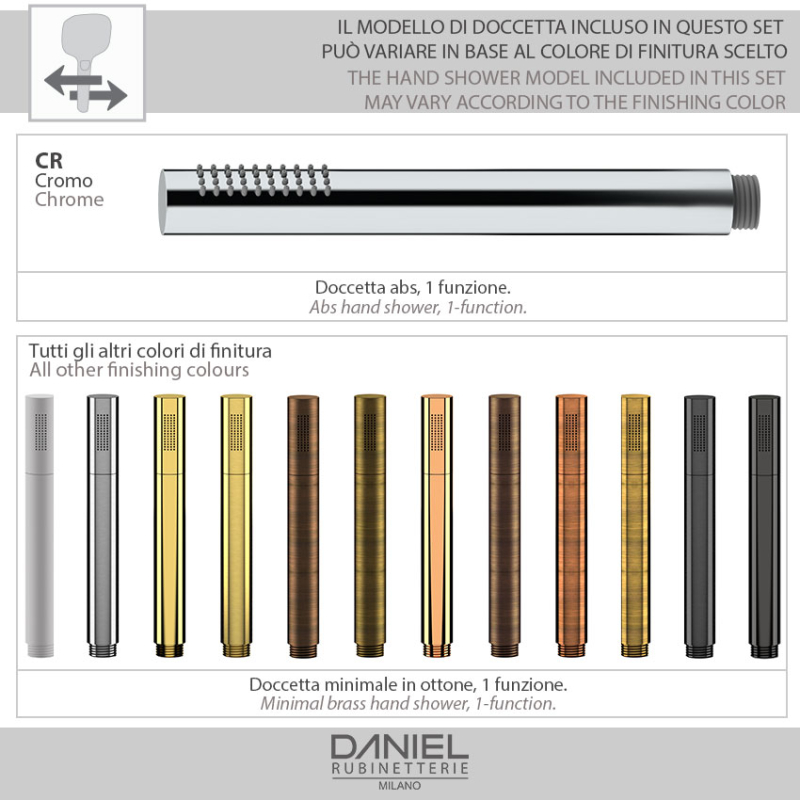 OME624LT6 Смеситель для ванны DANIEL RUBINETTERIE Omega - Вид №3