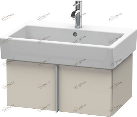 VE610509191 Vero Тумбочка подвесная Серо-коричневый декор Duravit