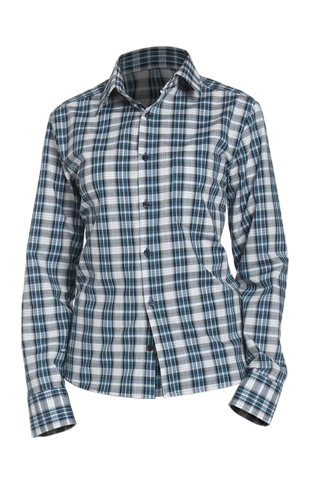 67811 Рубашка в клетку plaid blue (шотландка синяя) HIPSTER  Толстовки, рубашки, футболки, тенниски  размер 56 (112) 