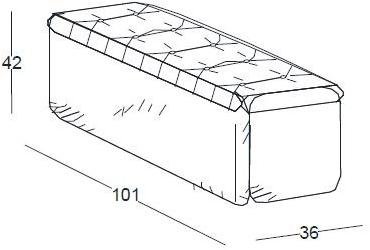 Bolzan Letti Стеганый пуф contenitore Rennes sun-id-1460128 - Вид №5