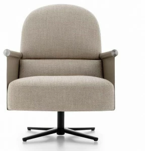 Ditre Italia Вращающееся кресло из ткани с 4 спицами и подлокотниками