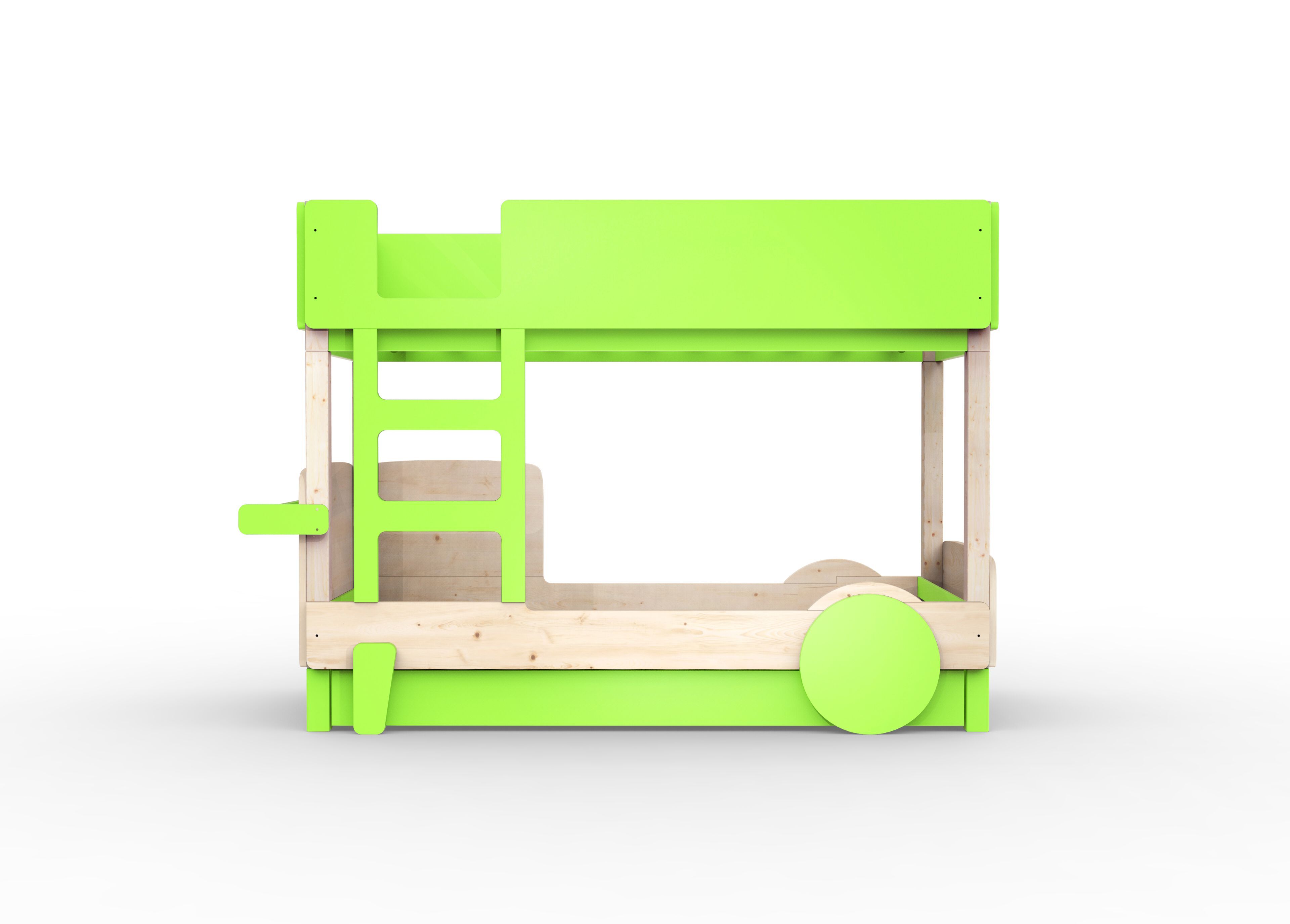 Деревянная двухъярусная кровать с выдвижной кроватью Mathy by Bols ARCH-00048116 - Вид №27