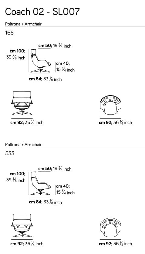 Спицевое вращающееся кресло с высокой спинкой Amura Coach ARCH-00090811 - Вид №25