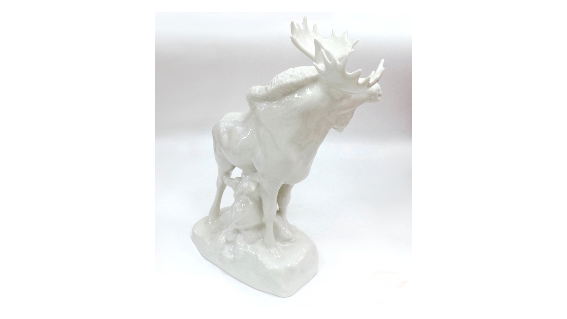 80316 Императорский фарфоровый завод Скульптура "Лось" Твёрдый фарфор  - Вид №1