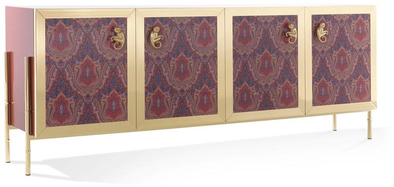 ETRO Home Interiors Комод из латуни и стекла с распашными дверцами Janis E.jan.113.a - Вид №1