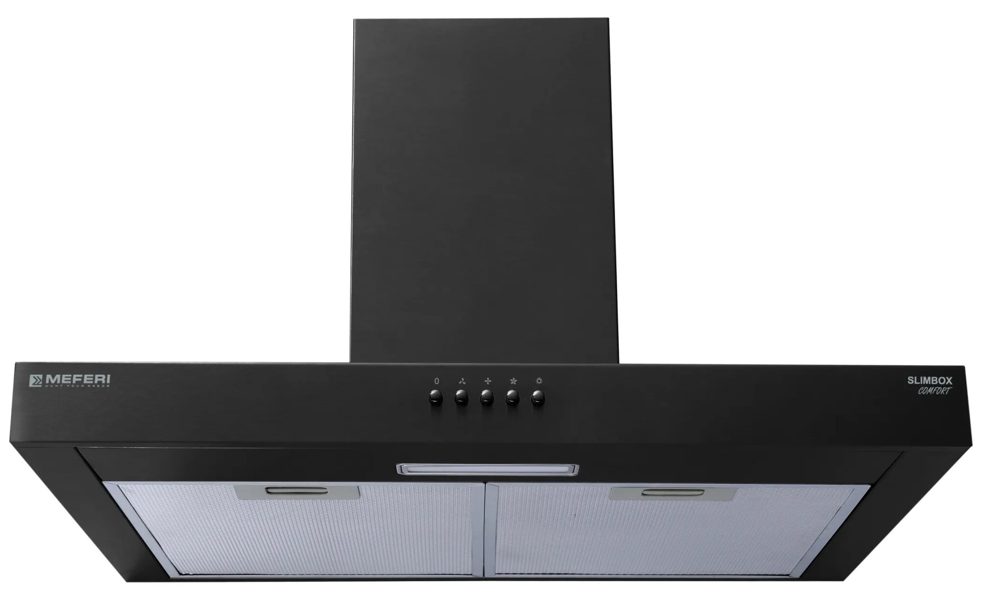 9168713 Вытяжка каминная Meferi SLIMBOX60BK LIGHT черный STDN-0053489