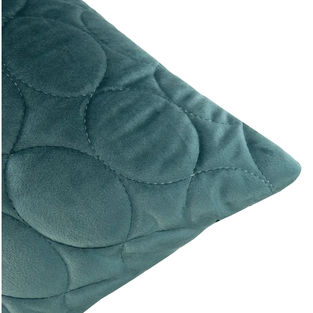 Подушка Овалы 50x50 см цвет бирюза LINEN WAY STLM-2202736 - Вид №2