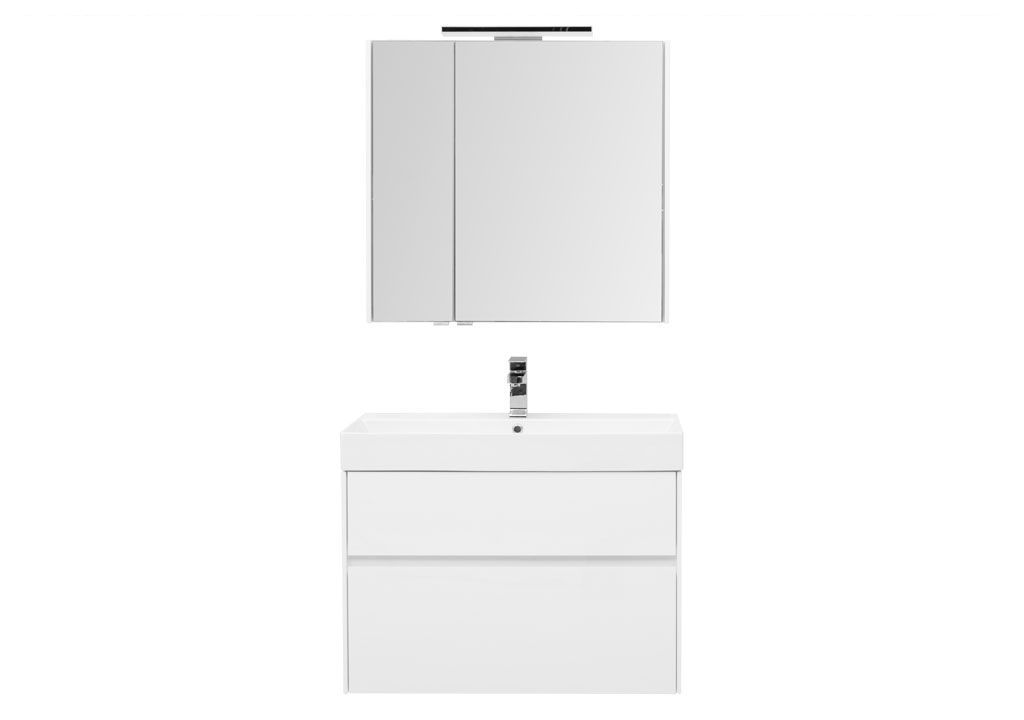 Мебель для ванной Aquanet Бруклин 85 белый 00207801 - Вид №2