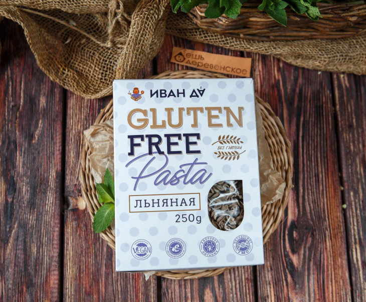 6205 Паста льняная, безглютеновая Вкусляндия 