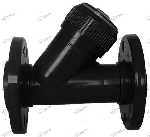 SANIT 69968800 Обратный клапан, PVC-U, свободный фланец 