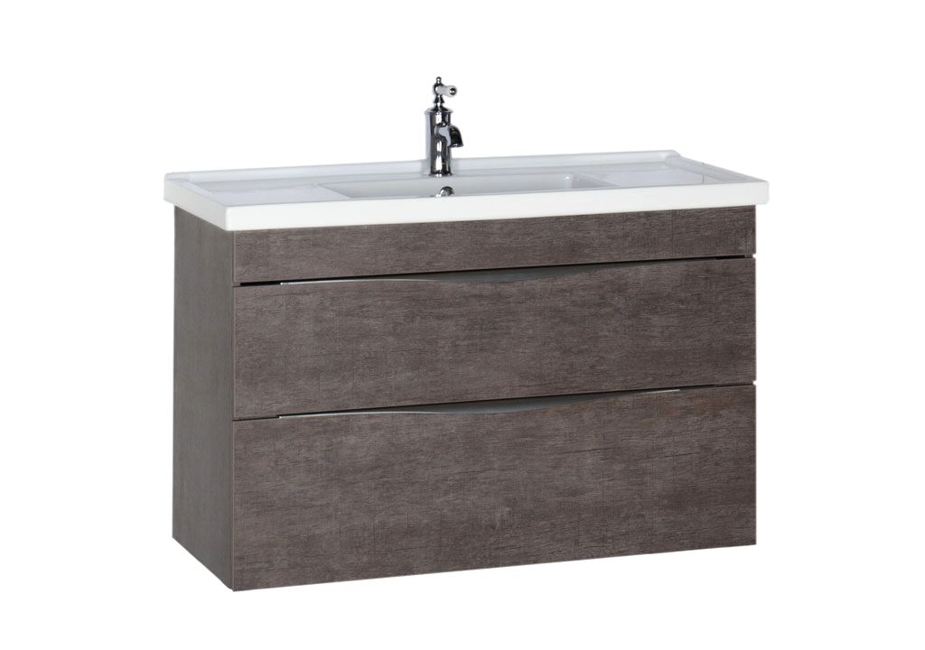 Тумба с раковиной Aquanet Эвора 100 дуб антик 0018300300182325 - Вид №1