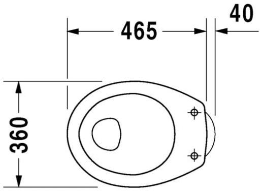 Приставной унитаз напольный Белый Duravit Duraplus Германия sun-id-1378108 - Вид №1