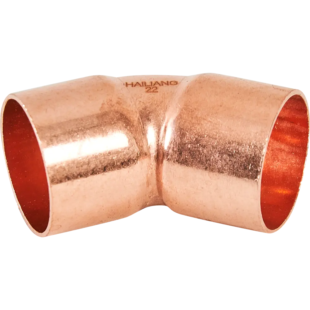 Угол двухраструбный Hailiang ø22/45° мм медь 88673083 STLM-2131268 