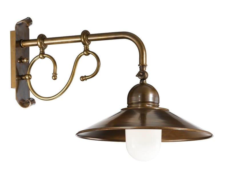 Светодиодный настенный светильник из латуни с фиксированным кронштейном Cremasco Illuminazione Венецианская традиция ARCH-00033473