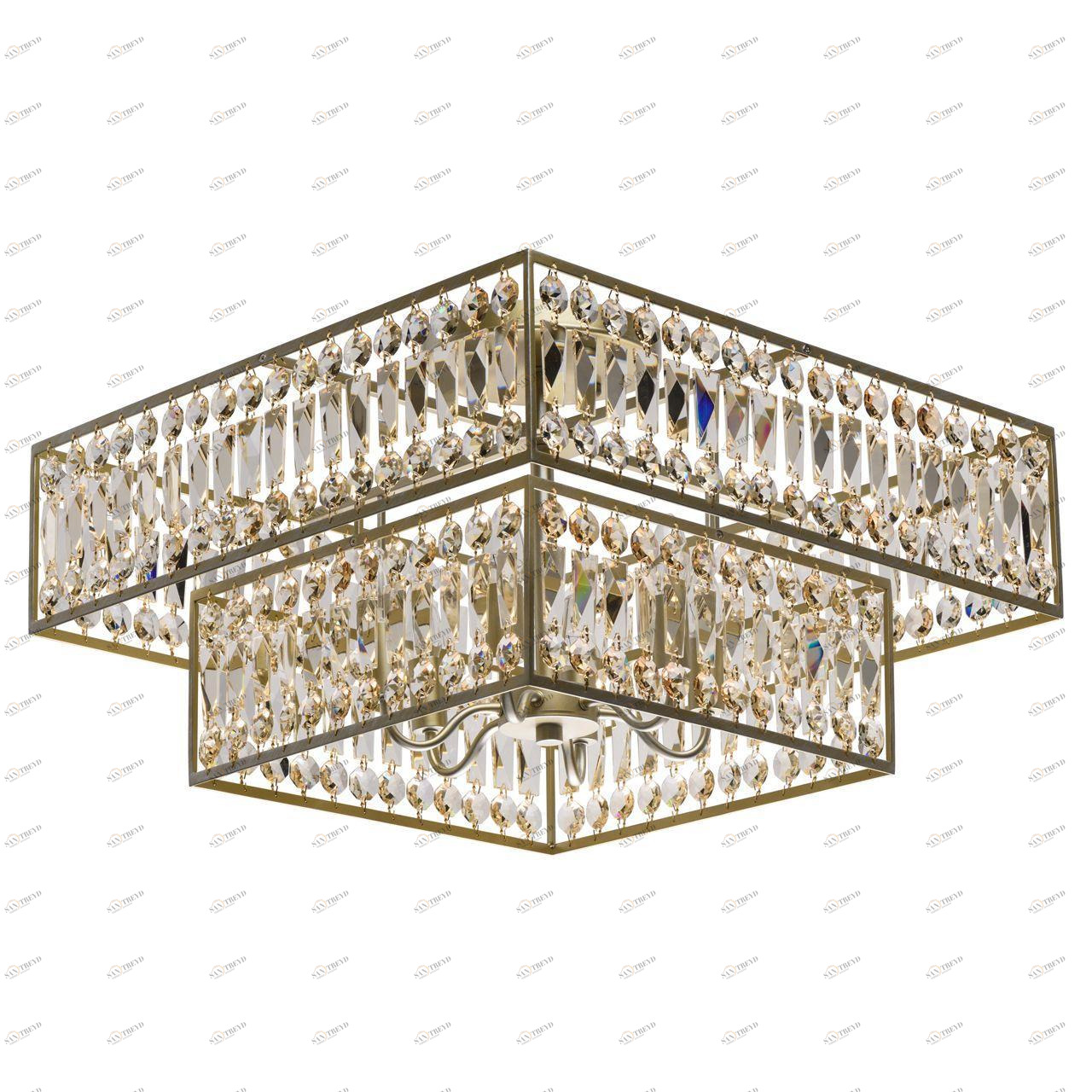 Потолочная люстра MW-Light Монарх 121012306 MW-LIGHT ДИЗАЙНЕРСКИЕ, МОНАРХ, ДВУХЪЯРУСНЫЕ 278931 Золотой 