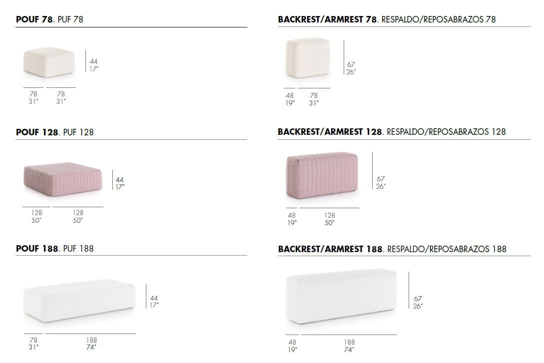 Тканевый модульный съемный садовый диван GANDIABLASCO Erno ARCH-00117732 - Вид №16