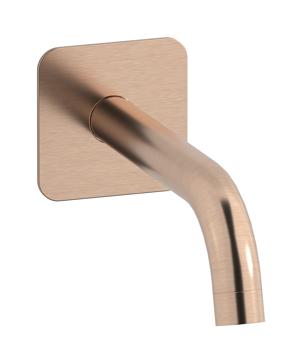 Настенный длинный излив. WE ARE IB id322sr_22 Brushed Rose Gold Industria