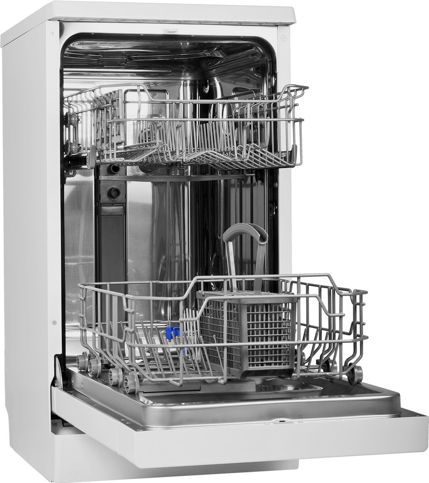 DW 4012 Отдельностоящая посудомоечная машина 45 см, 845 х 448 х 600 мм., защита от протечек, режим половинной загрузки, 6 программ, 9 комплектов посуды,электронное управление,а+, расход воды 9 л., 49 дб Weissgauff Santreyd  - Вид №4