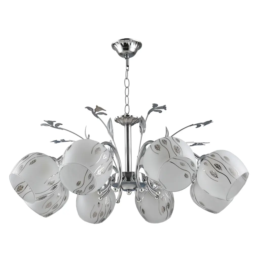 Люстра подвесная «Серенада» КС30066/8P, 8 ламп, 24 м², цвет хром КЛЮЧНИК STLM-2160997
