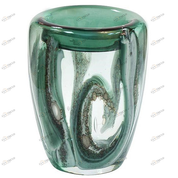 Ваза стеклянная зеленая 21 см от Garda Decor GARDA DECOR - 113769 Зеленый 