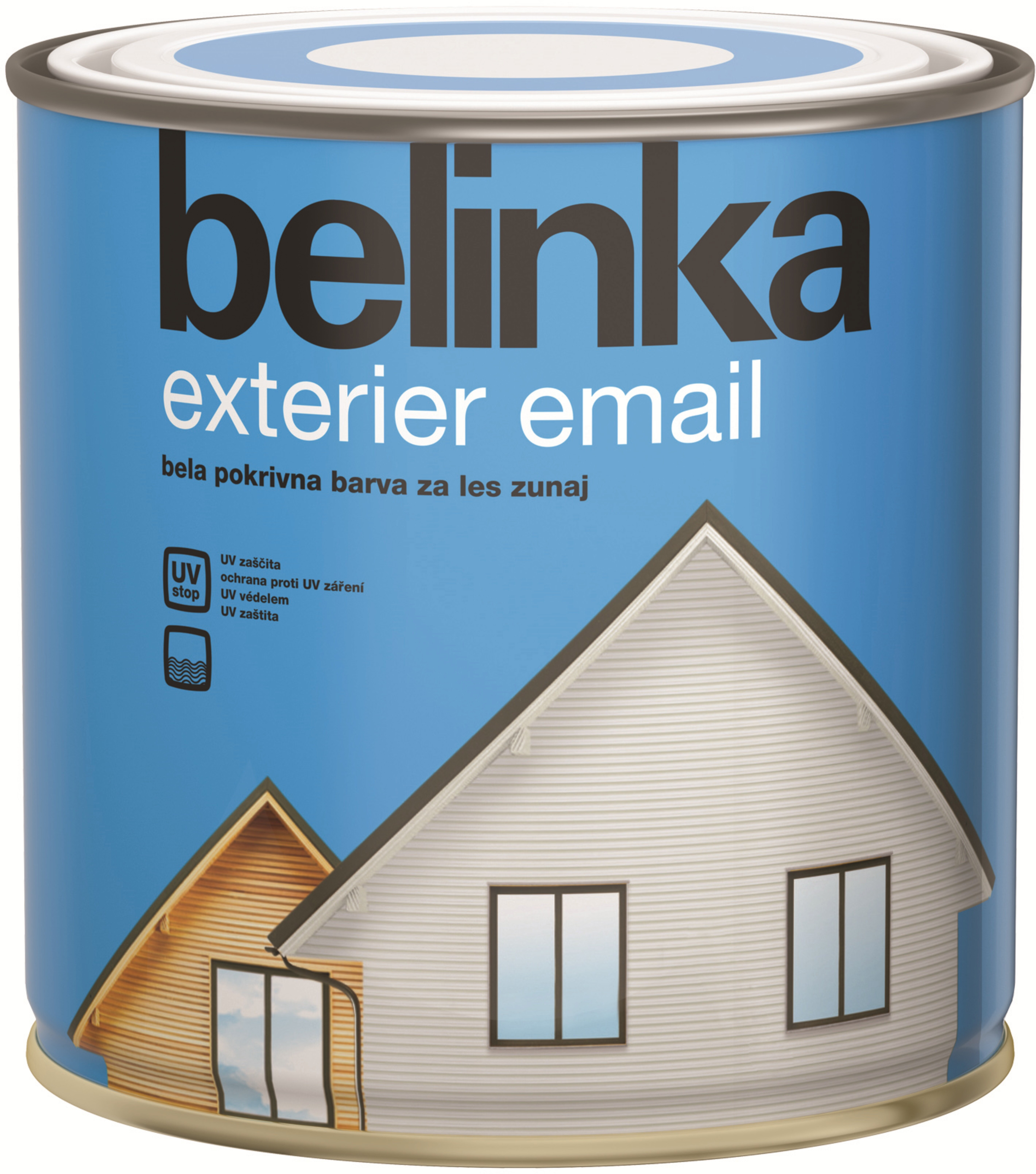 90235121 Эмаль Exterier Email 0.75 л белая №101 STLM-0142835 BELINKA