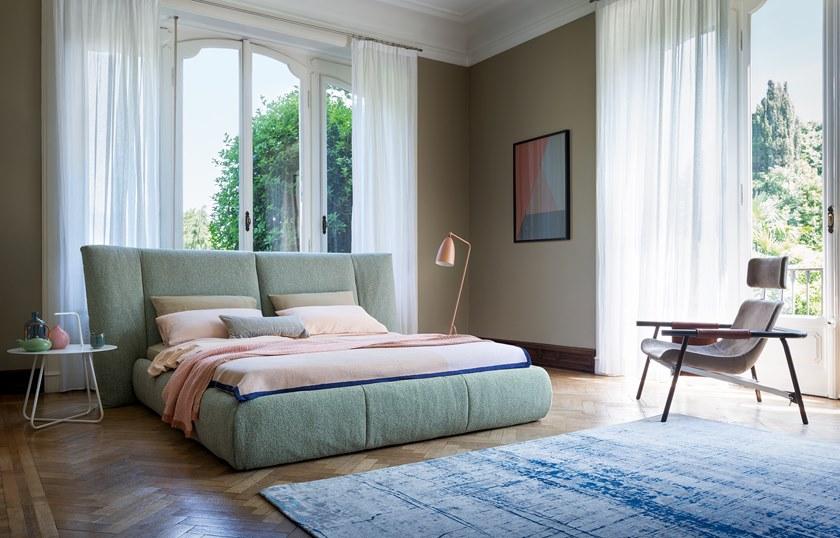 Bonaldo Кровать с обивкой из ткани sun-id-1445183 - Вид №2