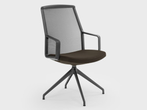 Сетчатый стул с подлокотниками