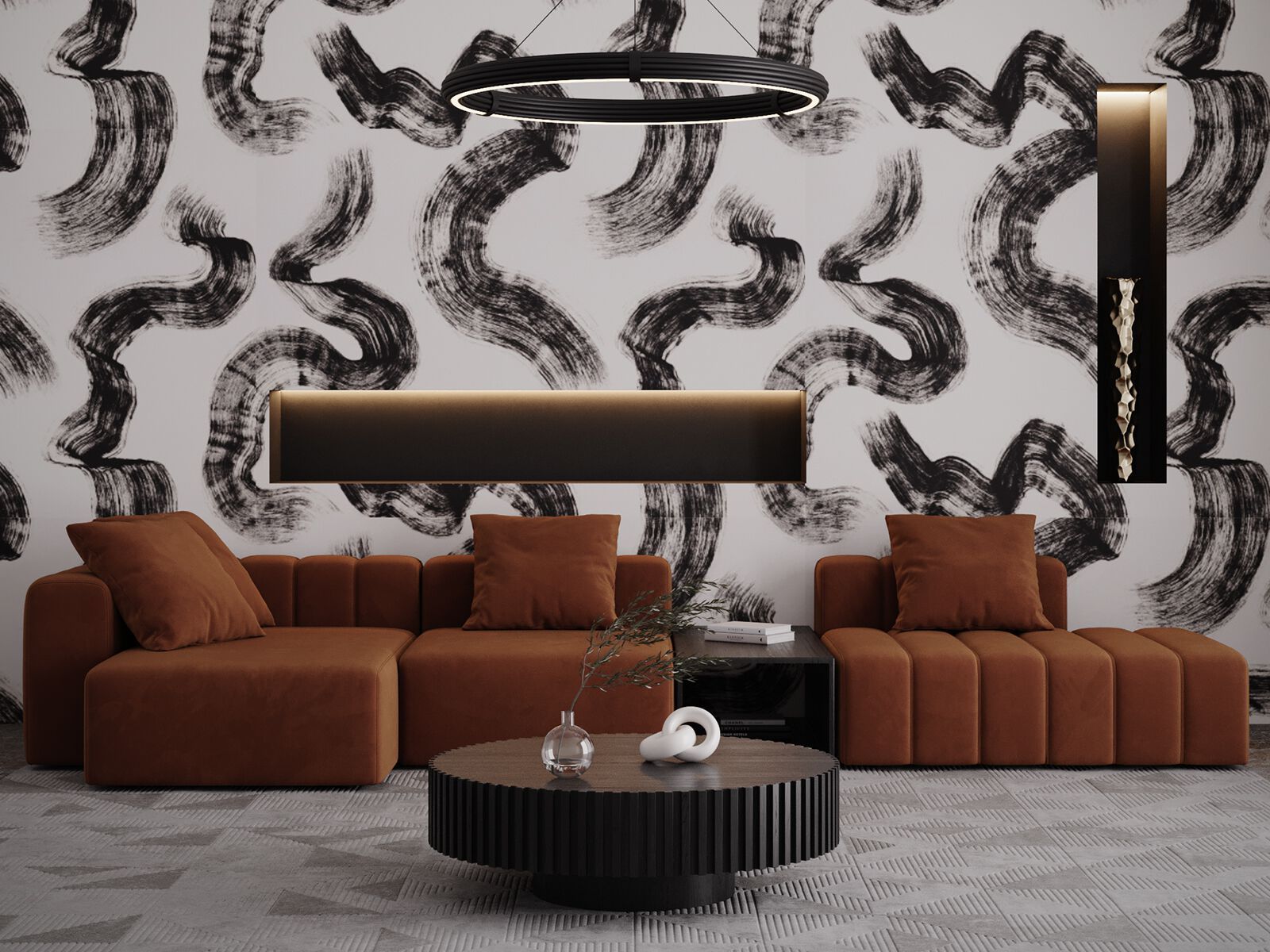 Секционный диван из ткани ANA ROQUE INTERIORS ARCH-00091452 - Вид №3