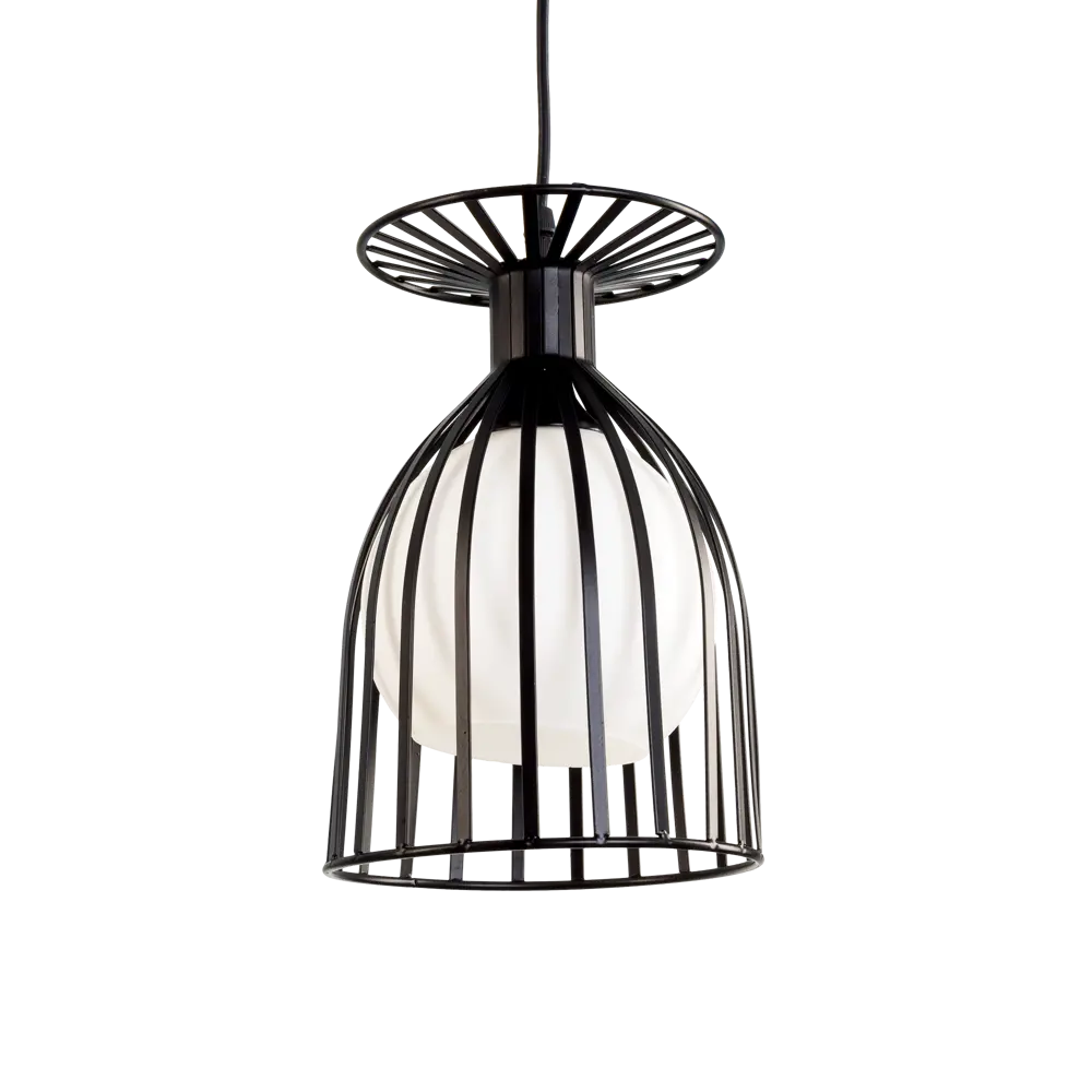 Люстра Лоск 1xE14x40 Вт, металл/стекло, цвет чёрный/белый/темное дерево MW-Light STLM-2186929 - Вид №4