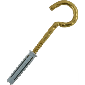Дюбель для полнотелых материалов Fischer SX с крюком-полукольцом 6x30 мм нейлон цвет золотой 2 шт.