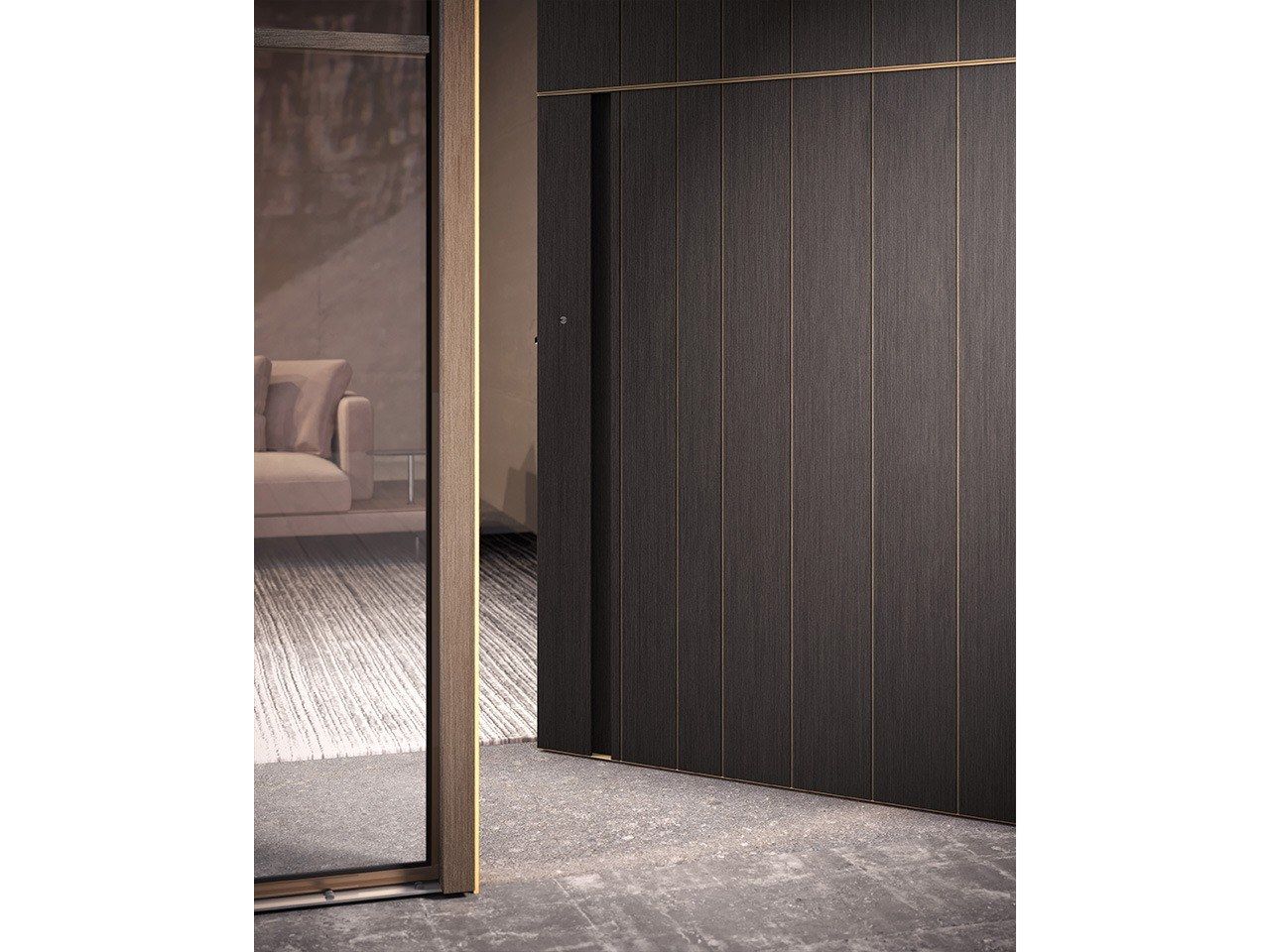 Наружная алюминиевая бронированная дверная обшивка Oikos Skydoors-вертикальные горизонты ARCH-00069342 - Вид №8