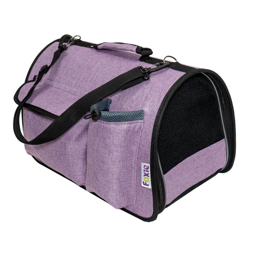 ПР0056999 Сумка-переноска для животных Colour 40x27x26см фиолетовая Foxie 