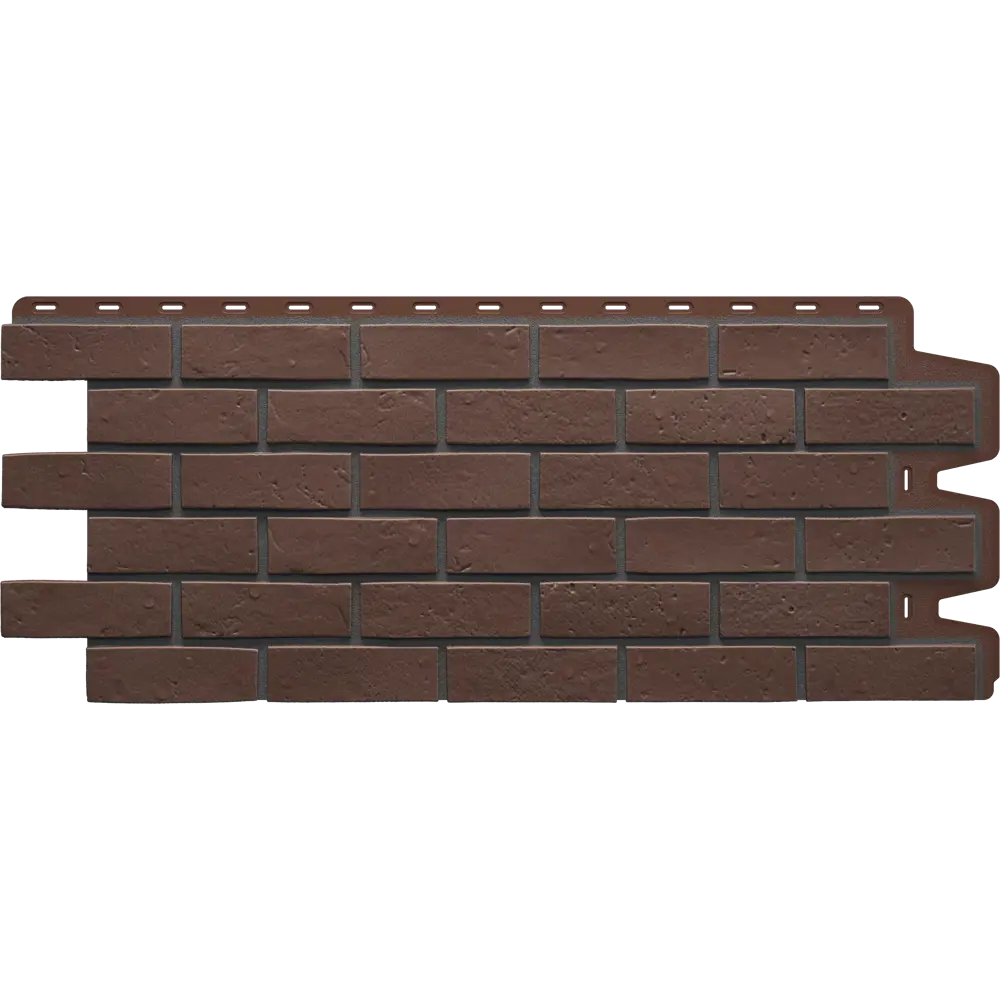 Фасадная панель Dacha Кирпич текстурный цвет коричневый 0.44 м² Berg STLM-2119593