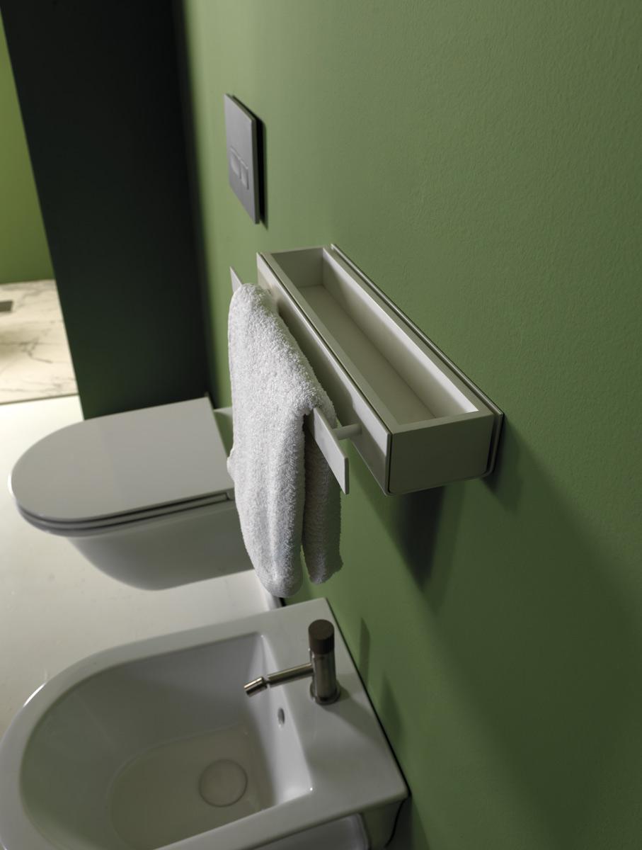 FIMEVE60 - FIMEAS60 Полка рейлинг с держателем полотенца GSG CERAMIC Accessori - Вид №5