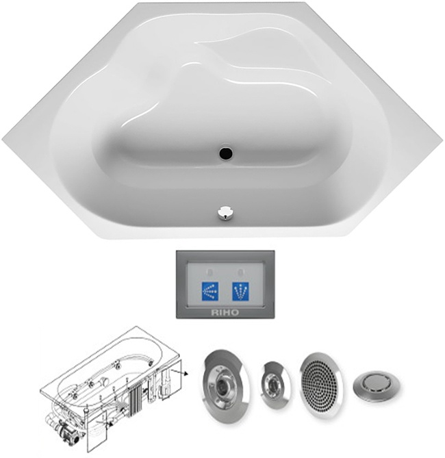 BA4800500000000_top1 Ванна Riho Winnipeg Santreyd - Вид №3