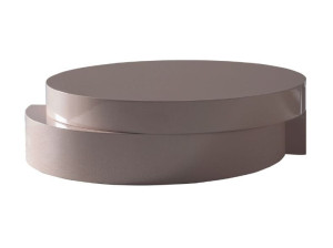 МДФ круглый низкий журнальный столик