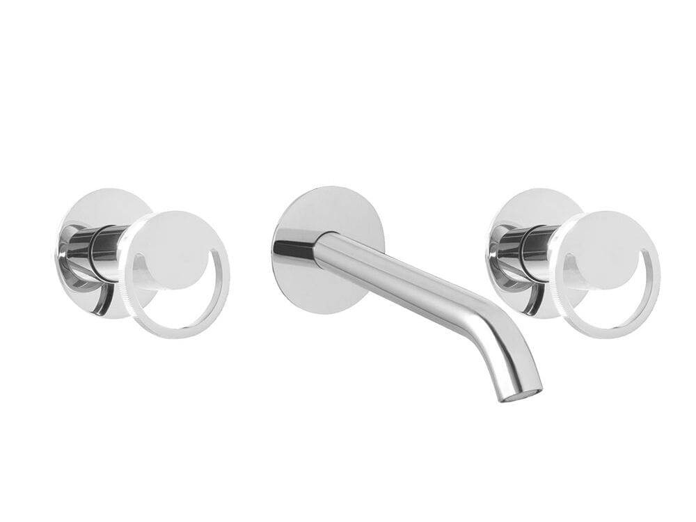 Настенный смеситель для раковины с 3 отверстиями с отдельными розетками QD Magistro Lab Smile ARCH-00030438